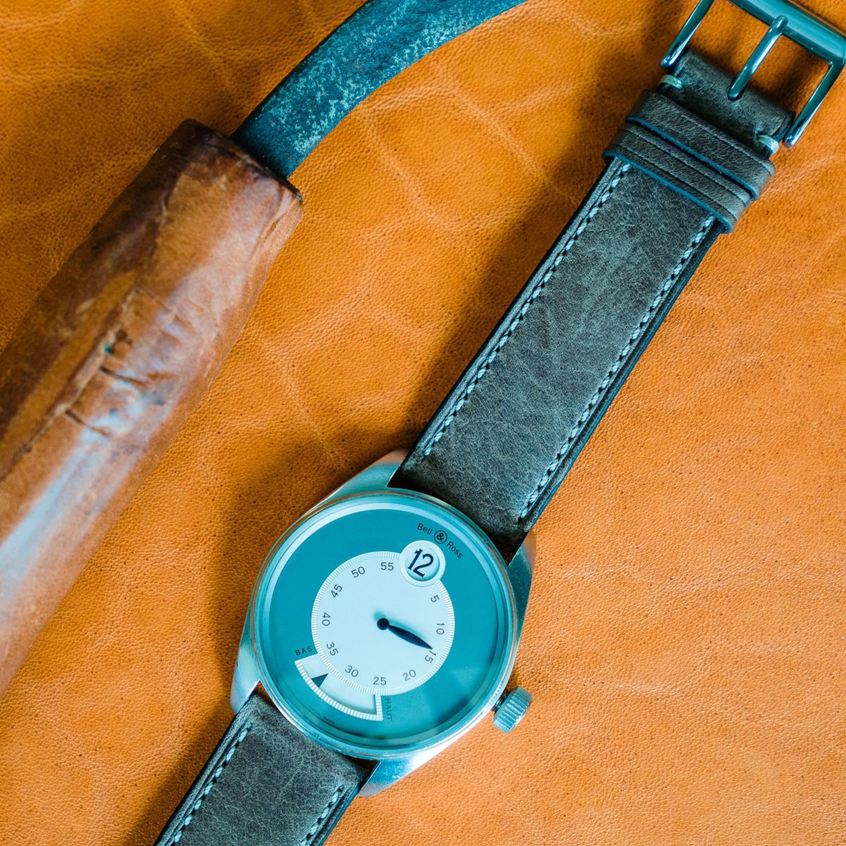 Cavallo Taupe Handmade leather watch straps LIC Leather