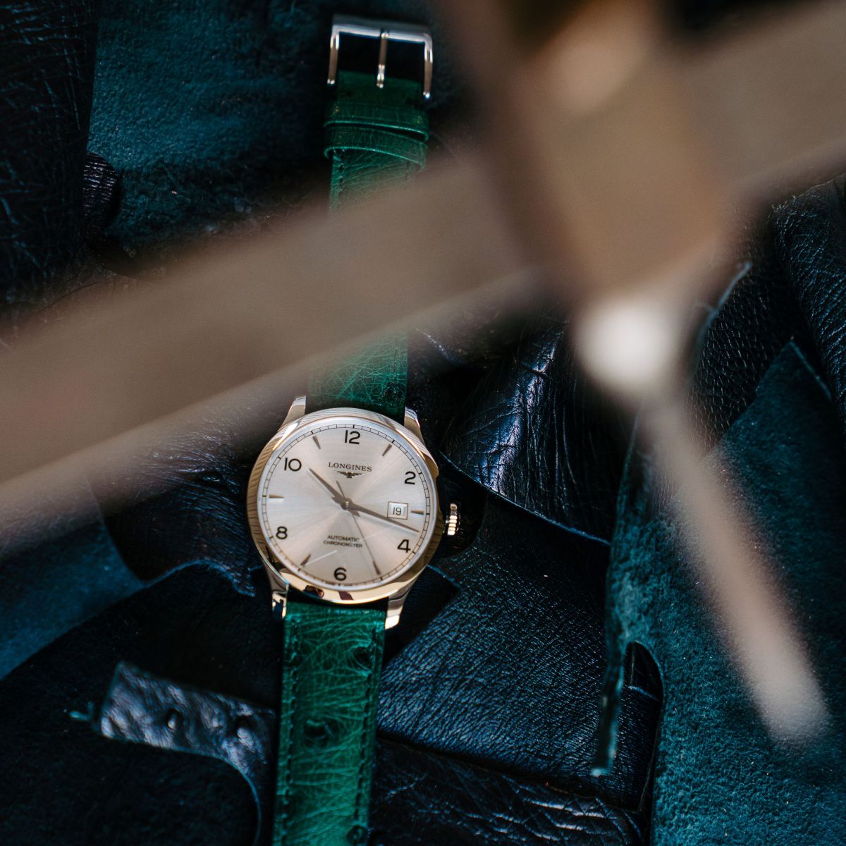 Bracelet montre cuir vachette v ritable mod le bomb crocodile florida vert 18mm | ACH
