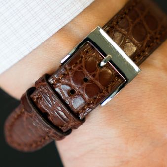 Croco Matt Chocolate Brown
