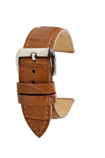 Alligator grain Cognac
