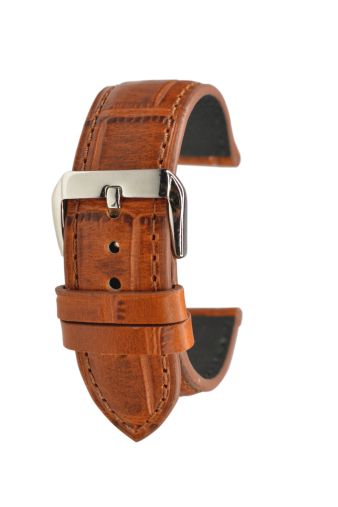 Alligator grain Cognac