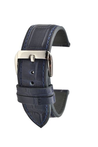 Alligator grain Marineblauw