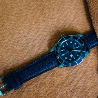 Saffiano Marineblauw